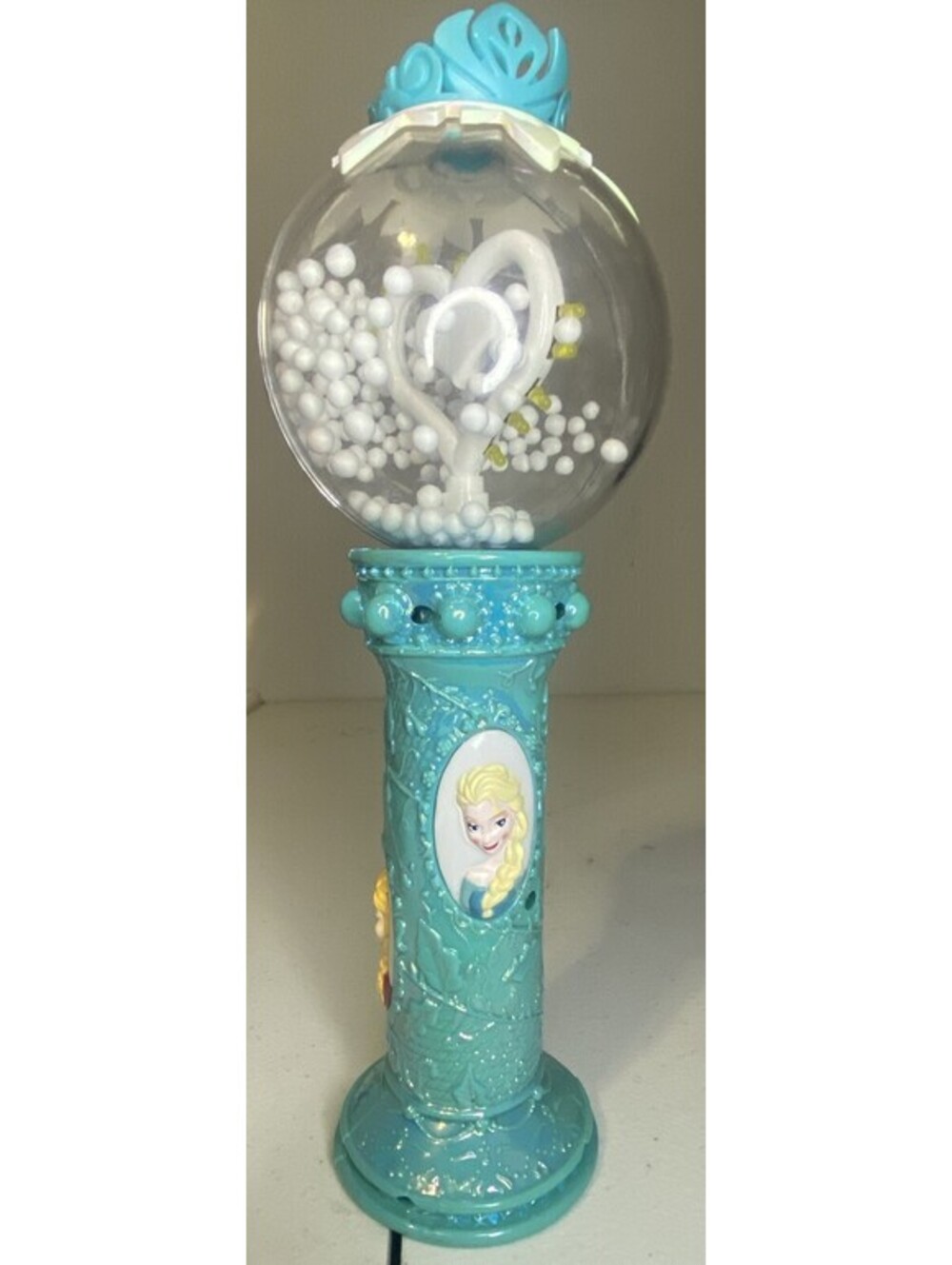 Frozen Anna Elsa Olaf Disney On Ice Magic Spin Light Up Globe Wand Works! Kids